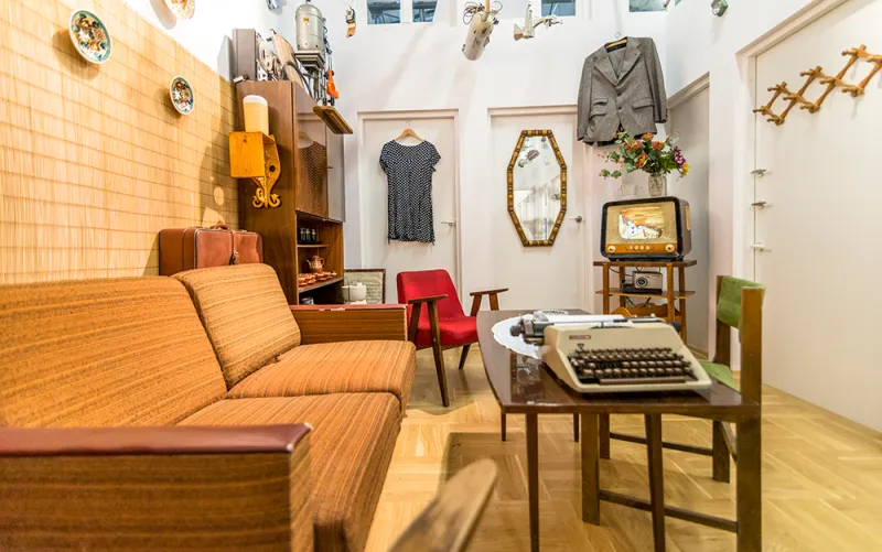 Zdjęcie wystawy wewnątrz Centrum Historii Zajezdnia we Wrocławiu